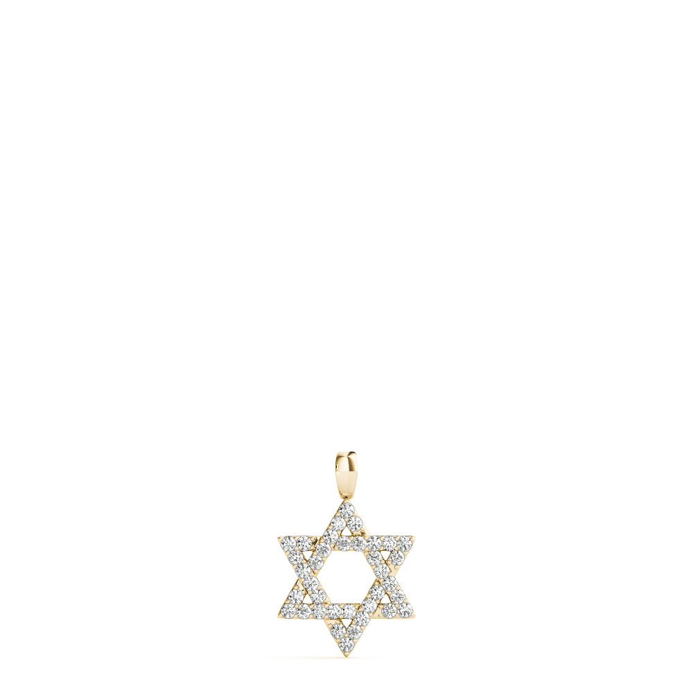 Star Of David with Natural Diamonds