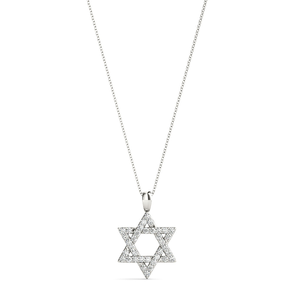 Star Of David with Natural Diamonds