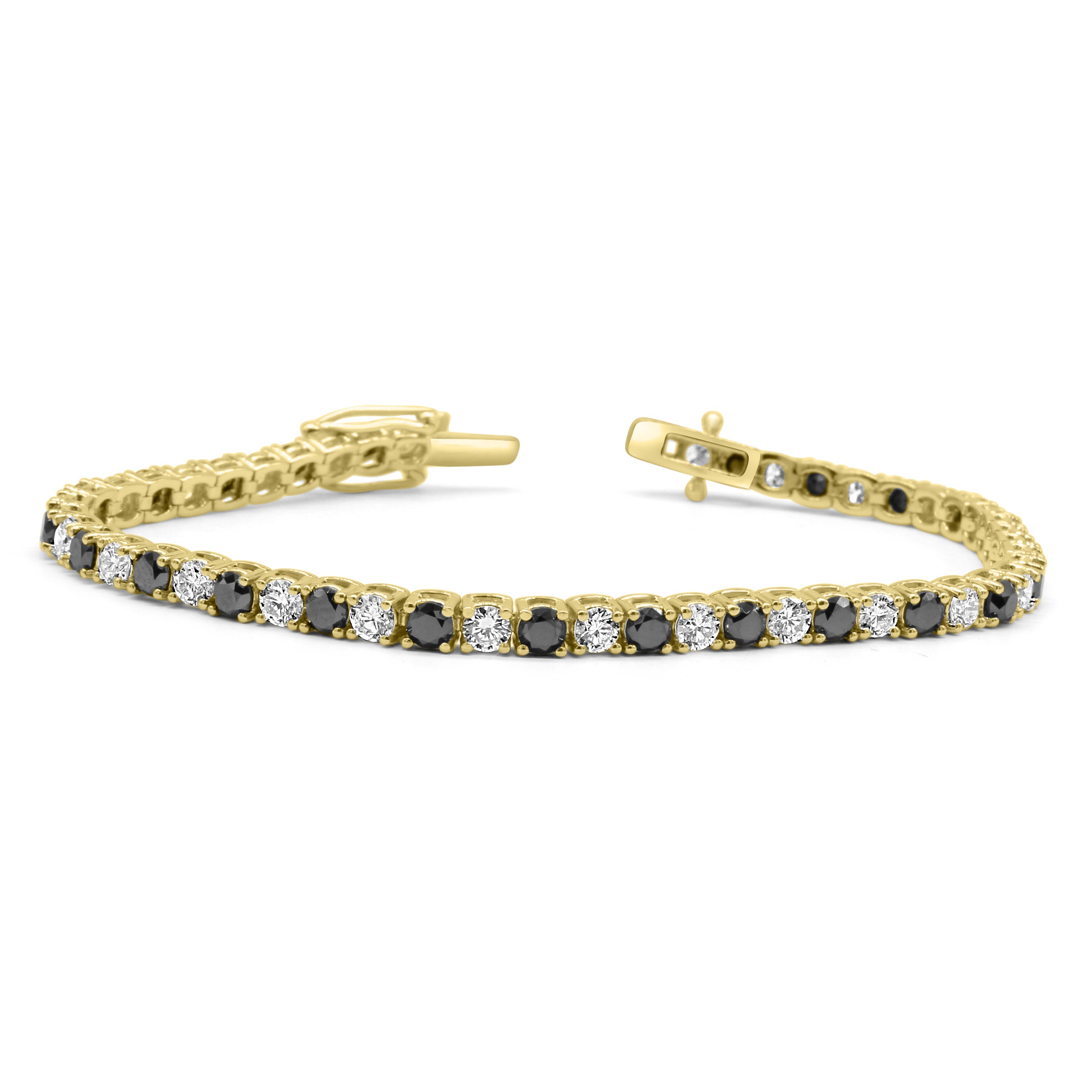 Black and White Diamonds tennis bracelet