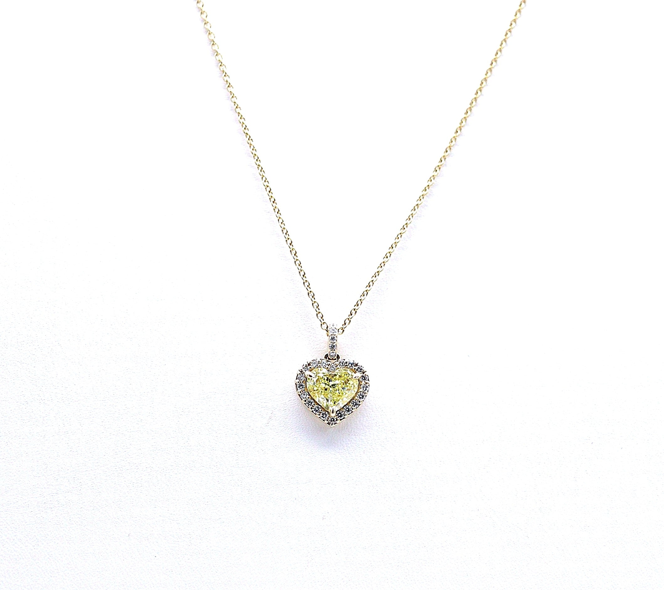 Yellow Diamond Heart