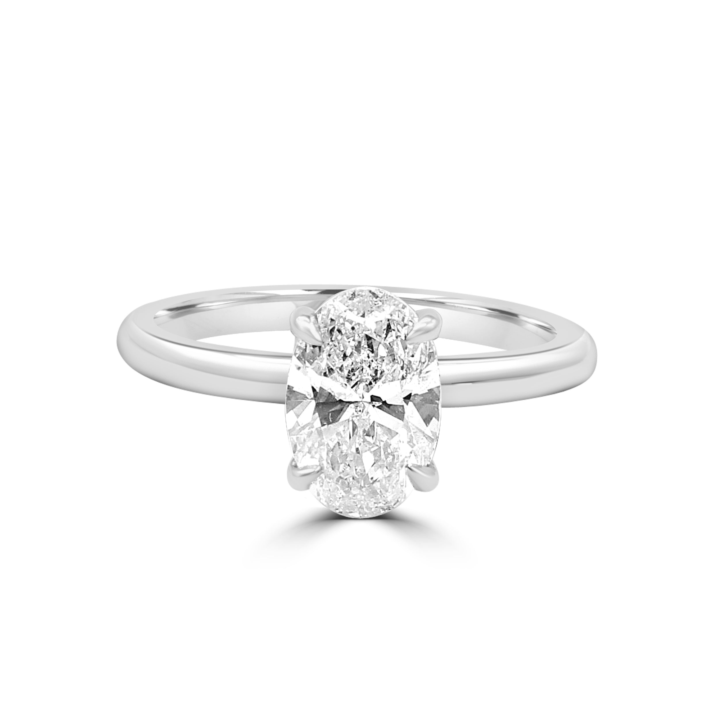 oval solitaire engagement ring