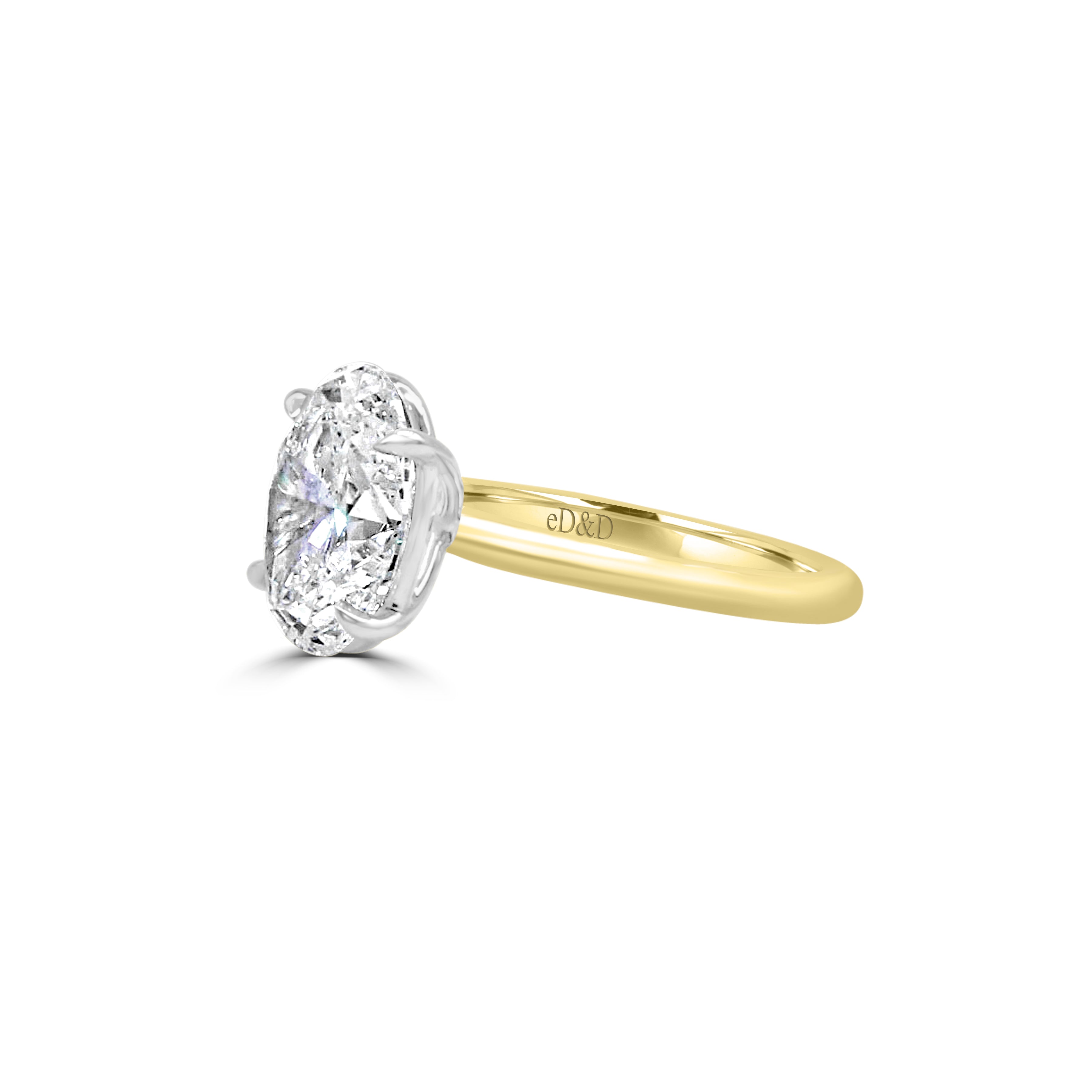 oval solitaire engagement ring