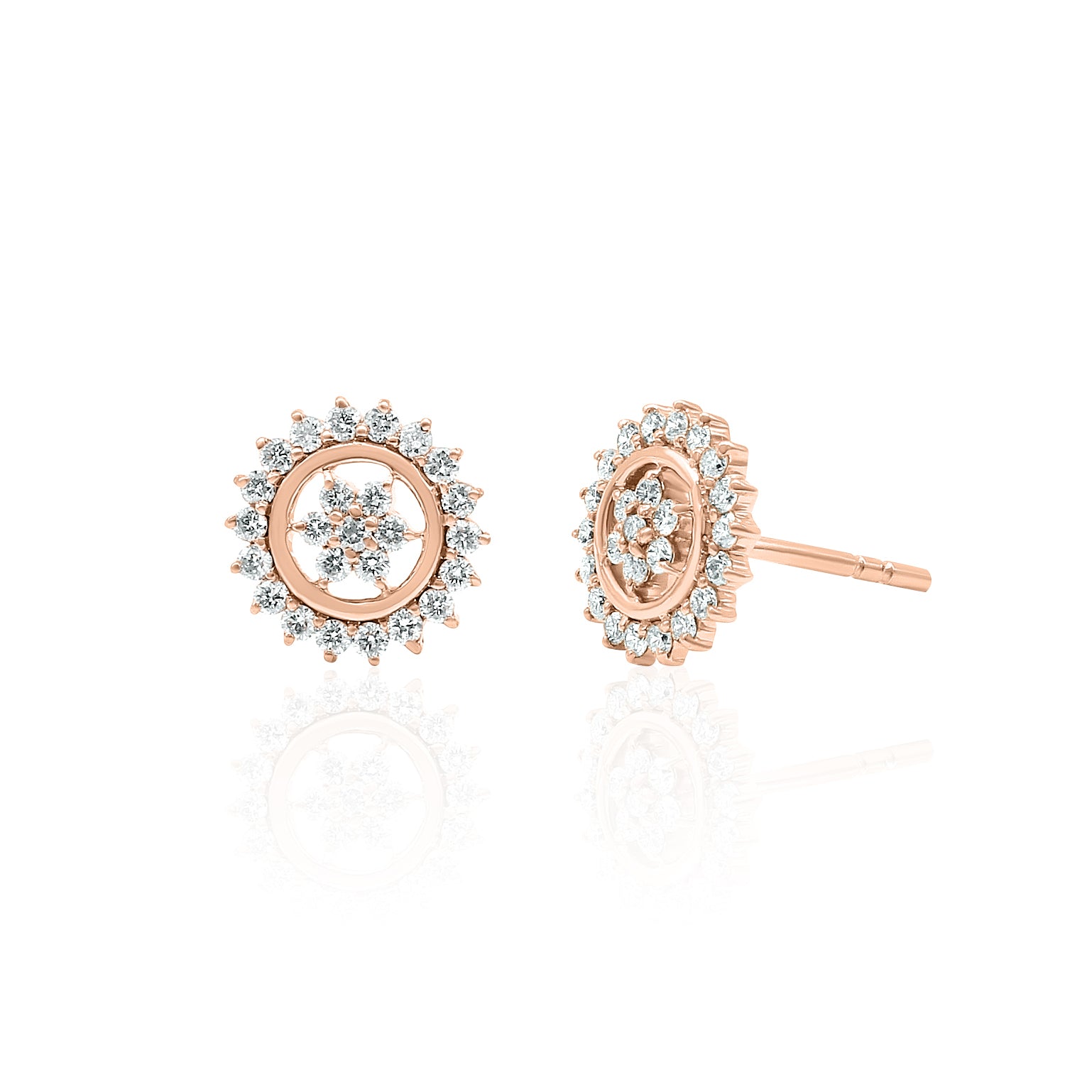 earring in flower design