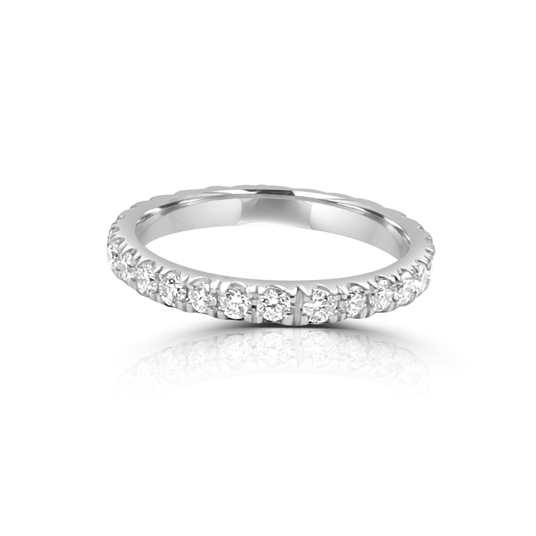 Pave Diamond Eternity Wedding Band