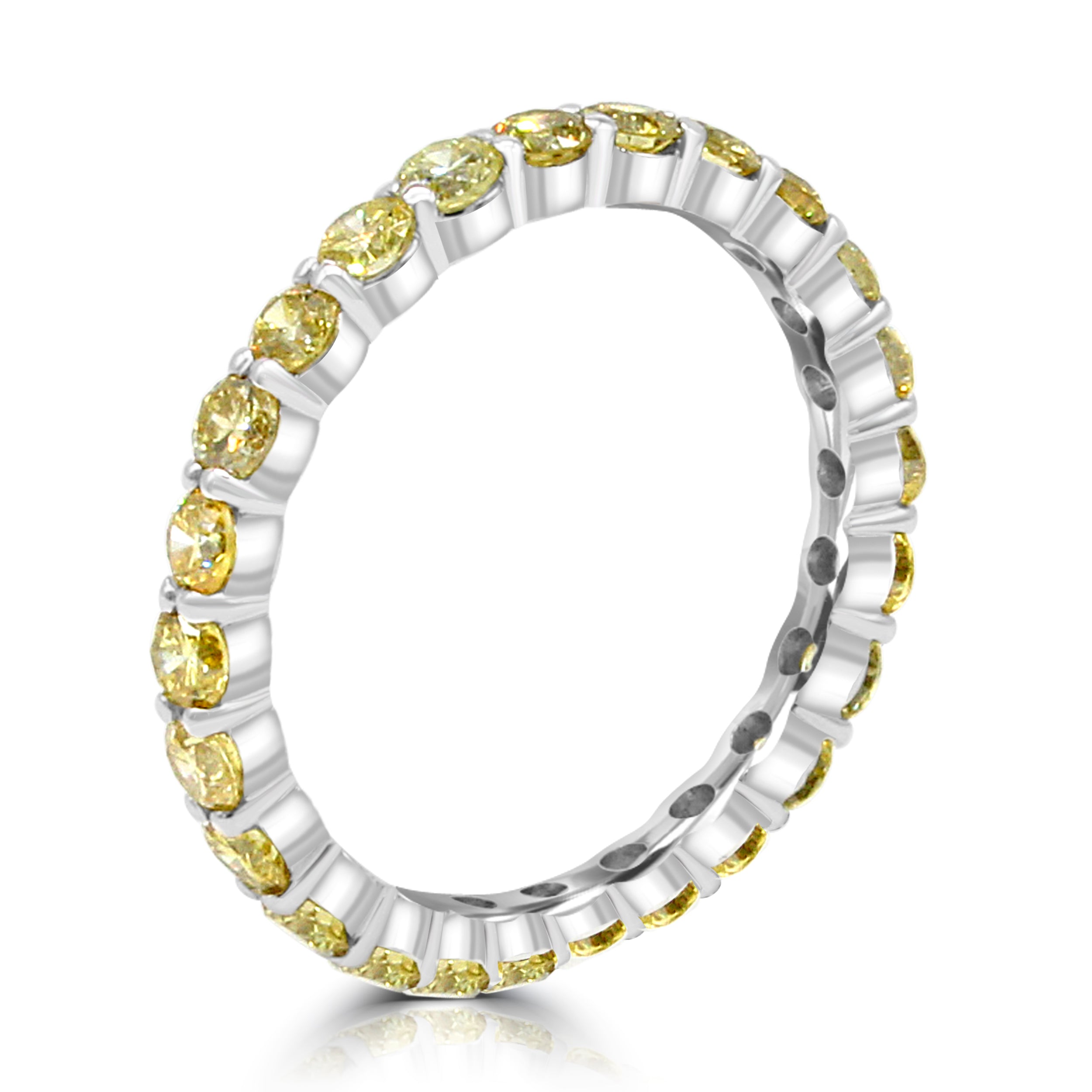 Natural Yellow Diamond Eternity Band
