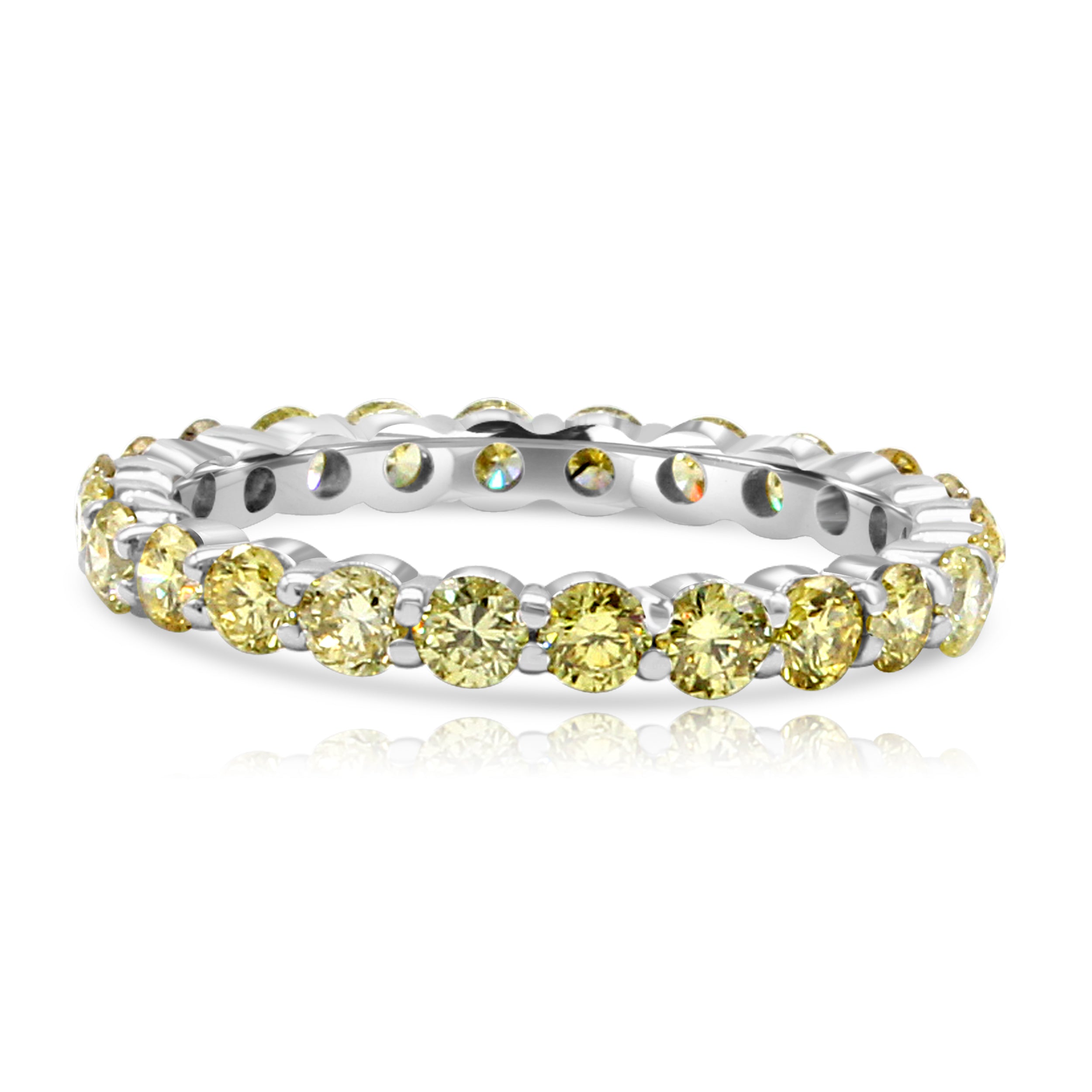 Natural Yellow Diamond Eternity Band