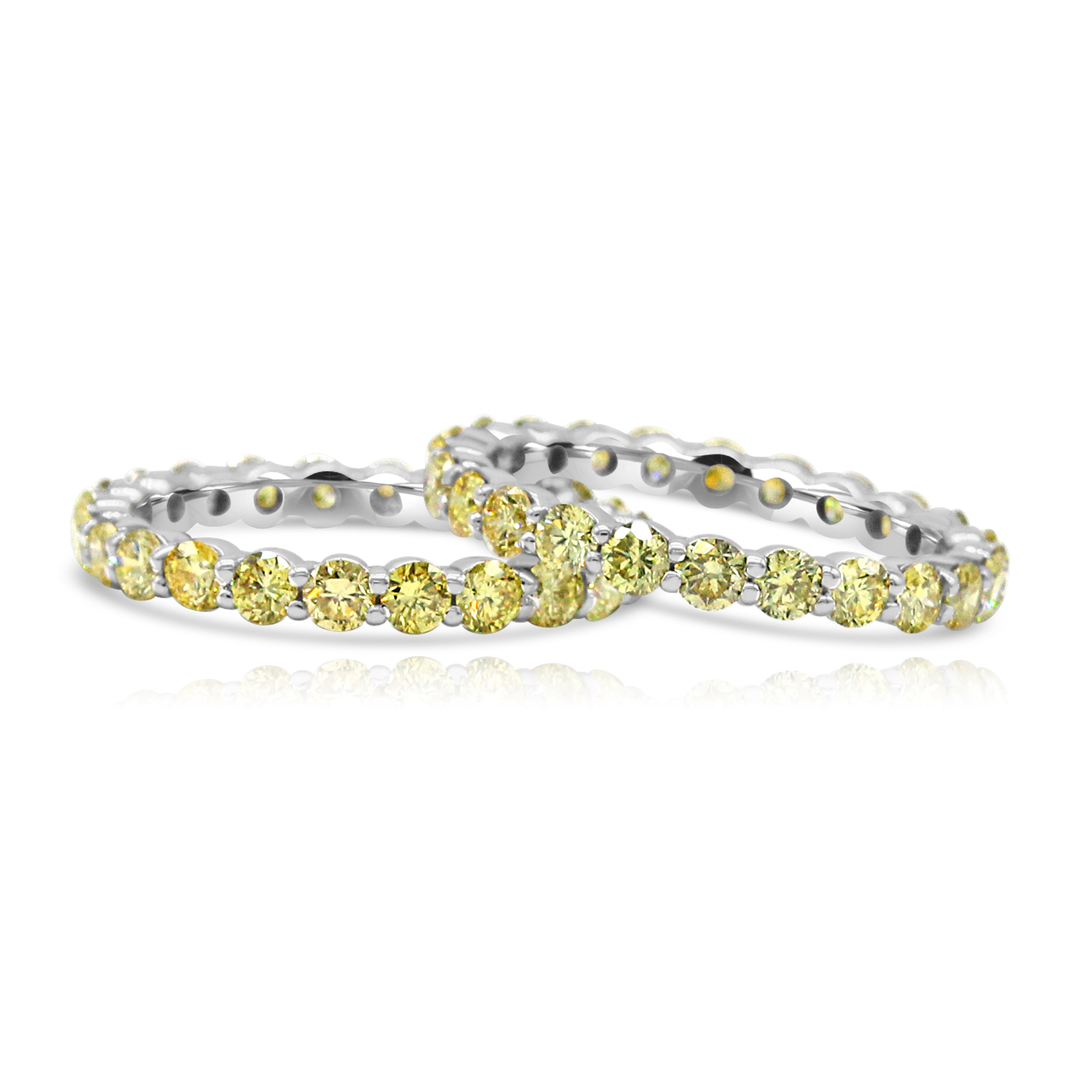 Natural Yellow Diamond Eternity Band