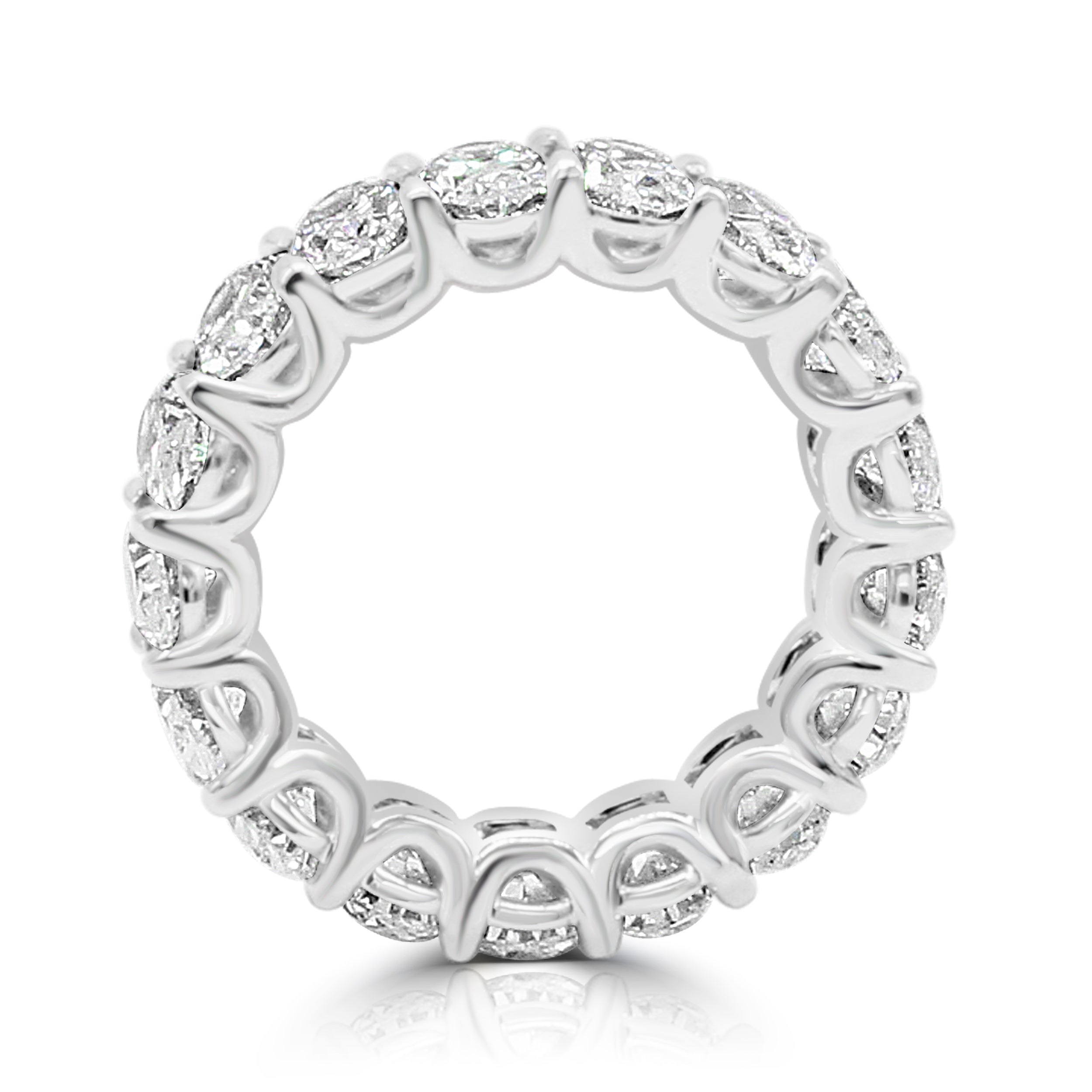 Oval Cut Diamond Eternity Band