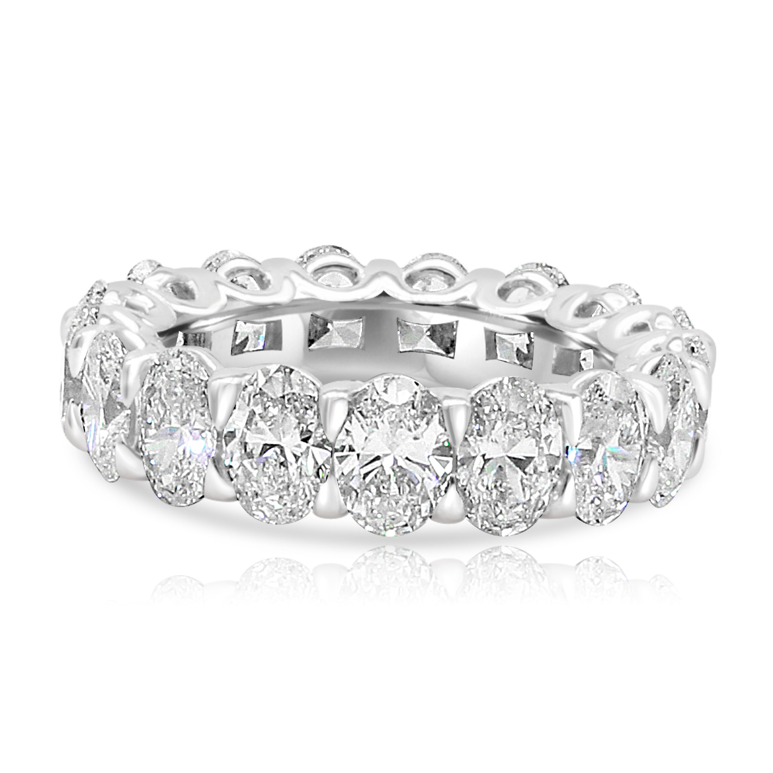 Oval Cut Diamond Eternity Band
