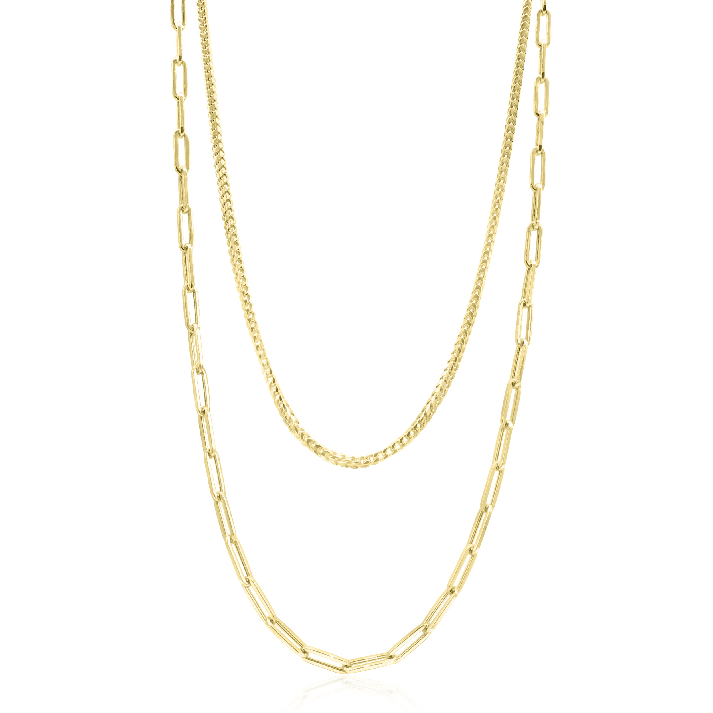 Franco gold chain and paper clip