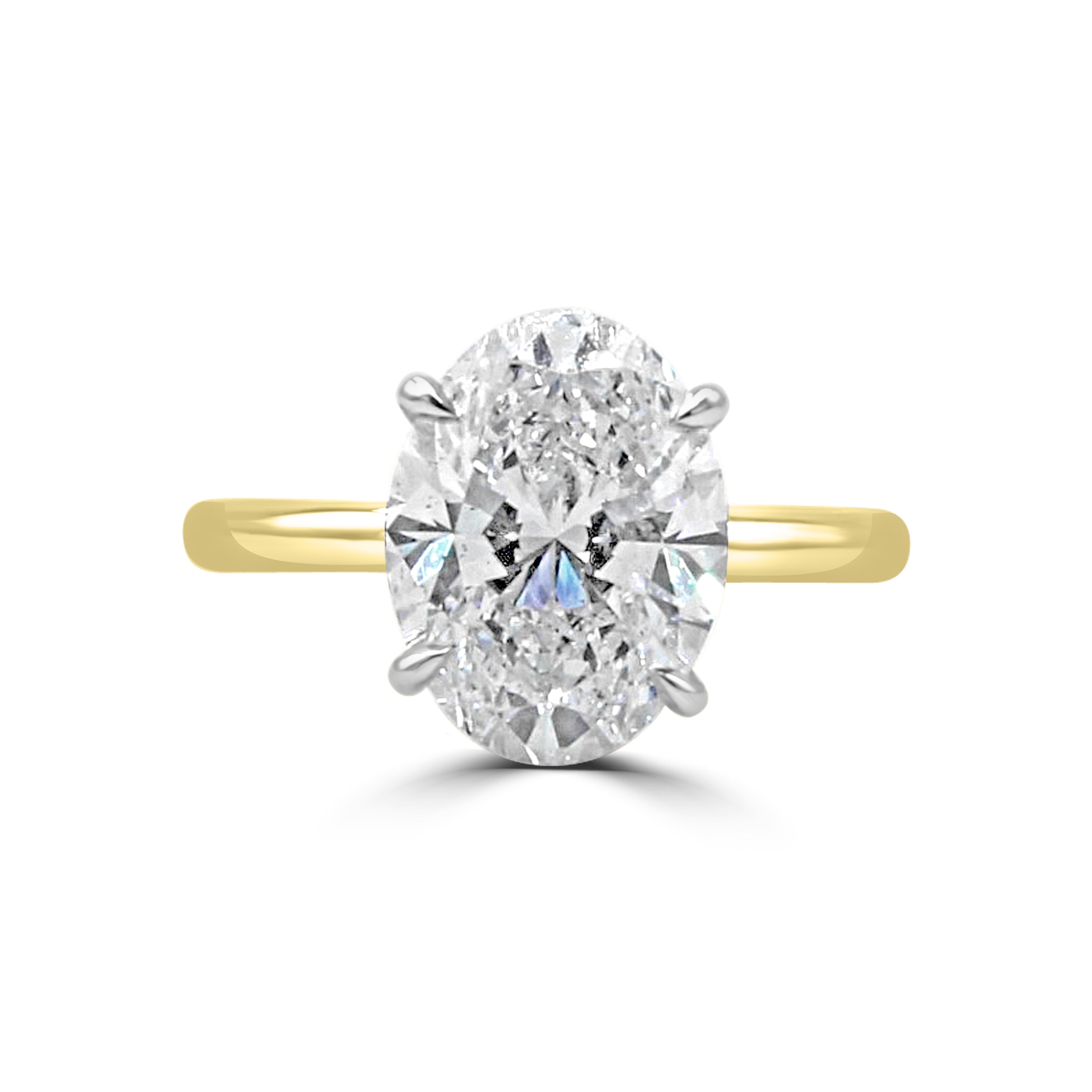 oval solitaire  engagement ring