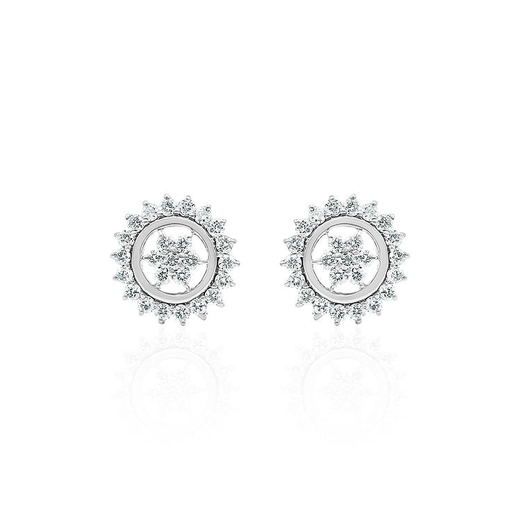 earring in flower design