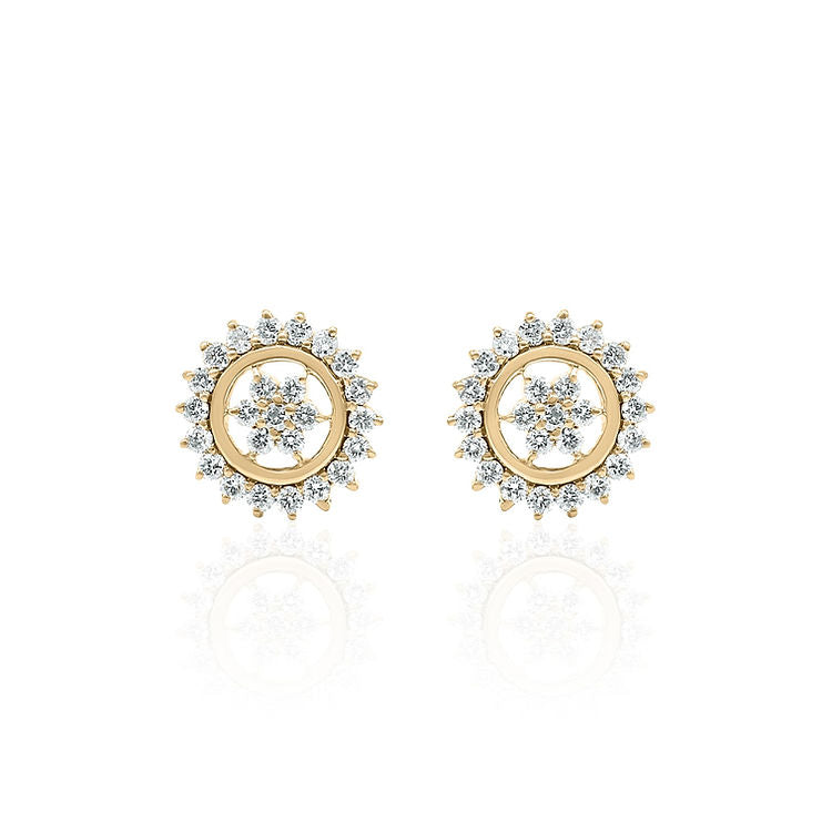 earring in flower design