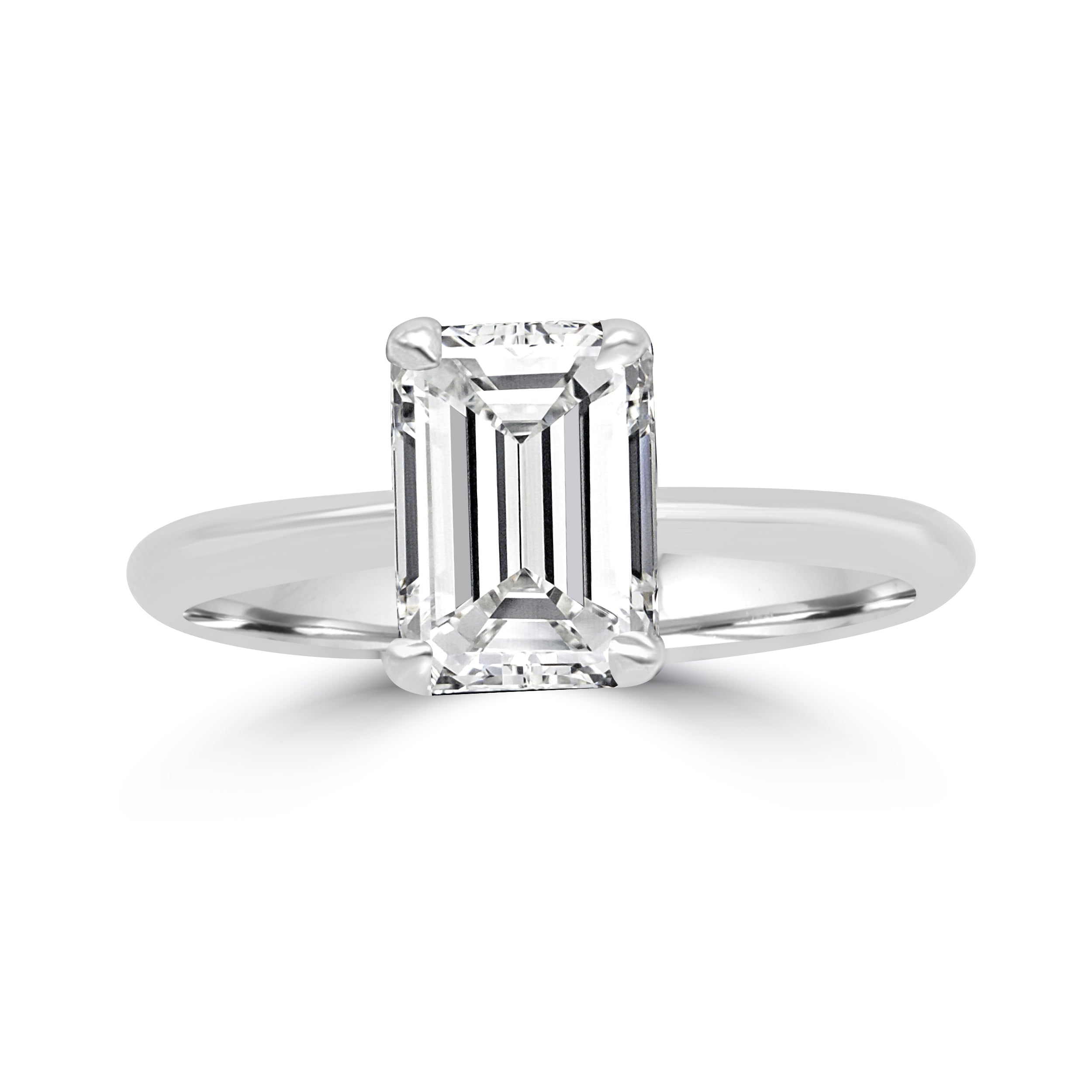 Emerald Cut solitaire