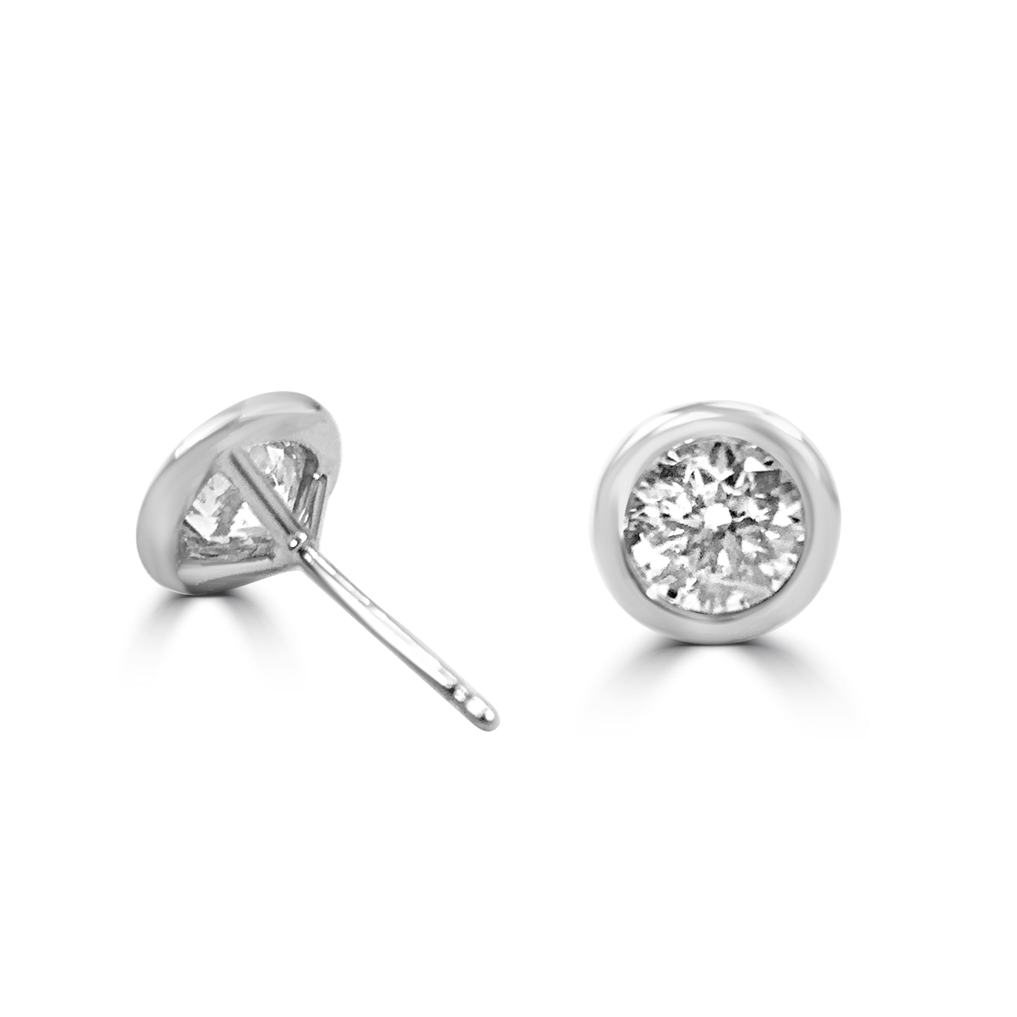 Bezel Diamond studs