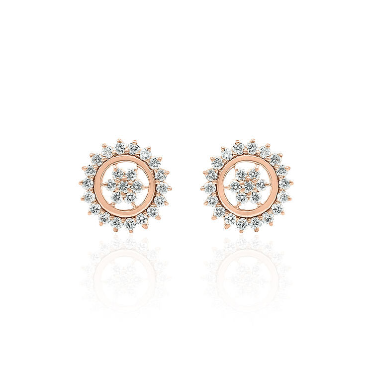earring in flower design