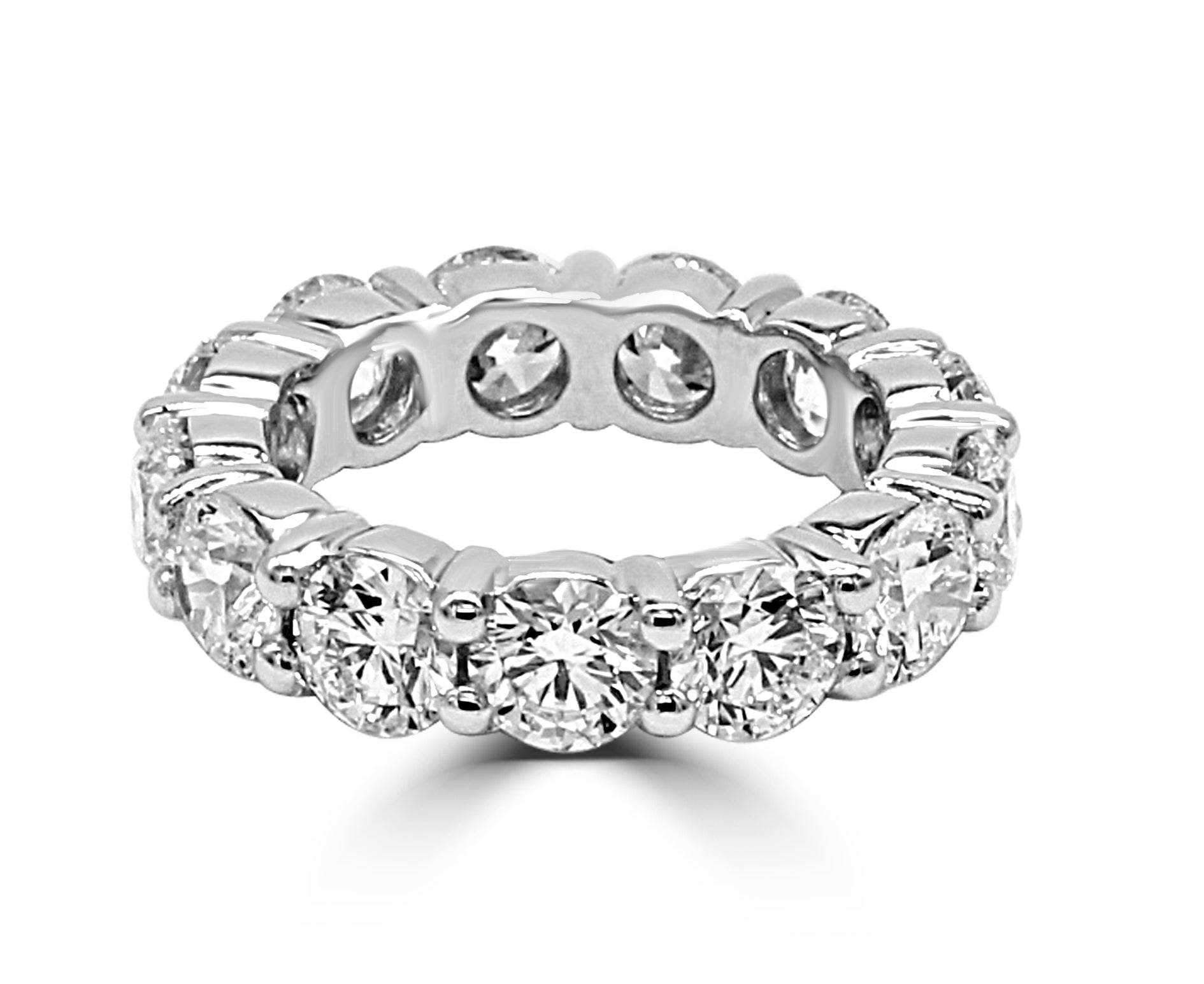 natural eternity band. Hand selected diamonds for the best brilliance.