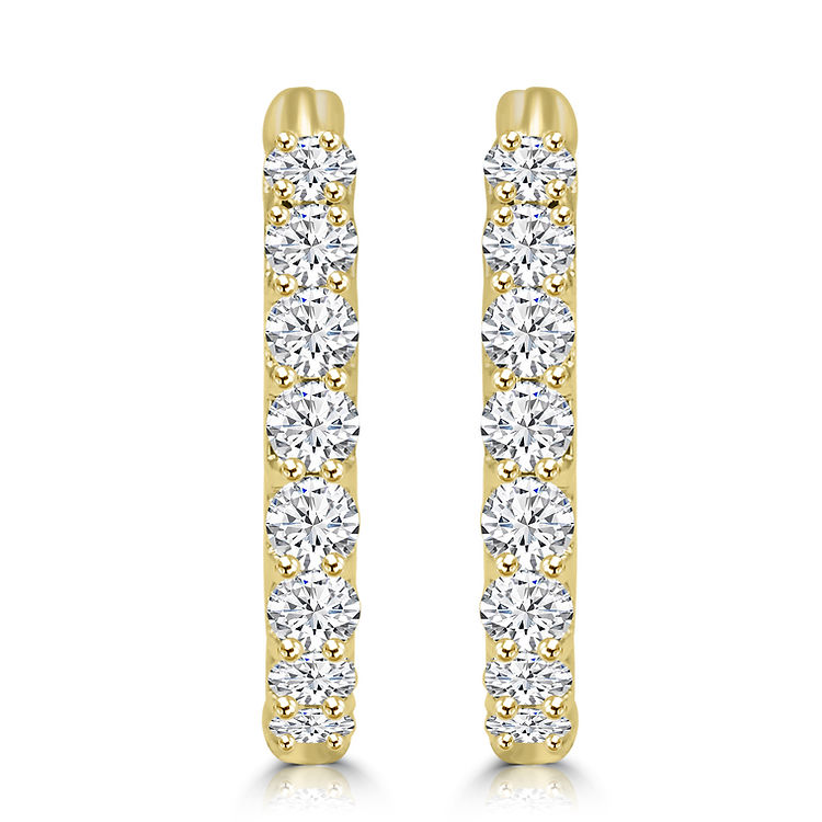 10mm Diamond Huggies