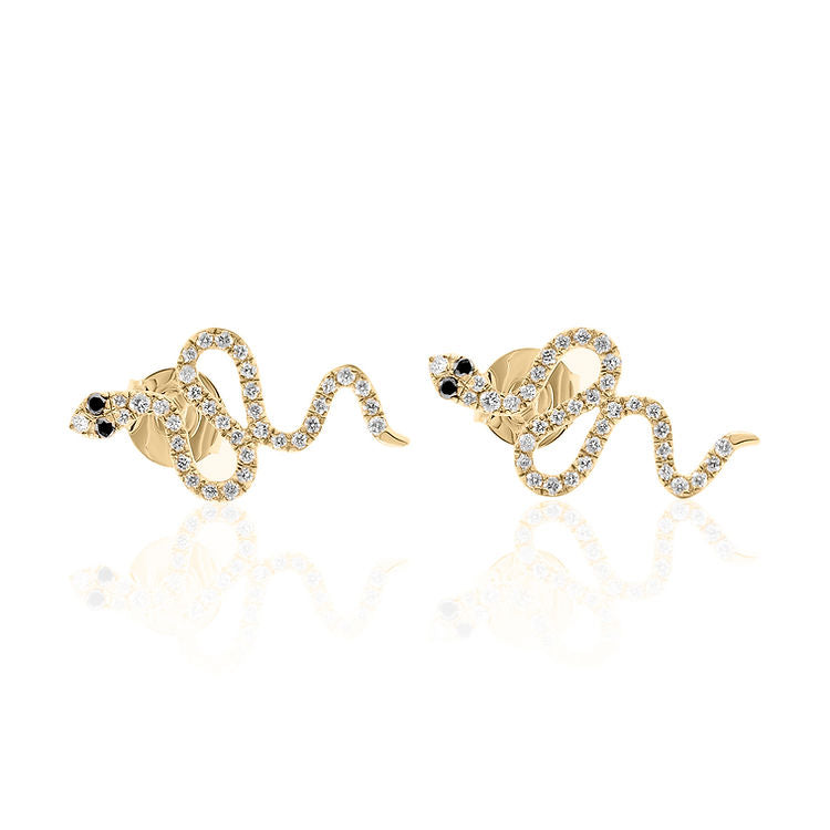 Snake Diamond Earrings