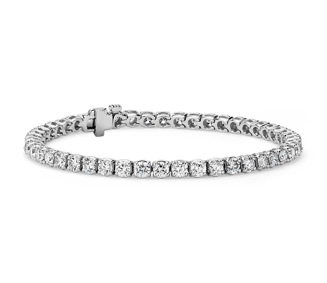 4 prong diamond tennis bracelet
