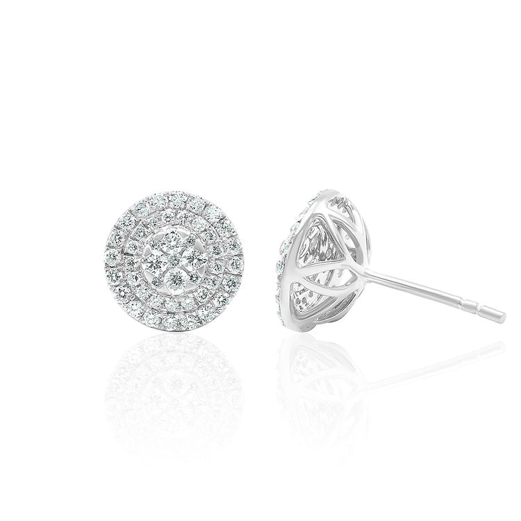 Two rows of beautiful diamonds with a center cluster
