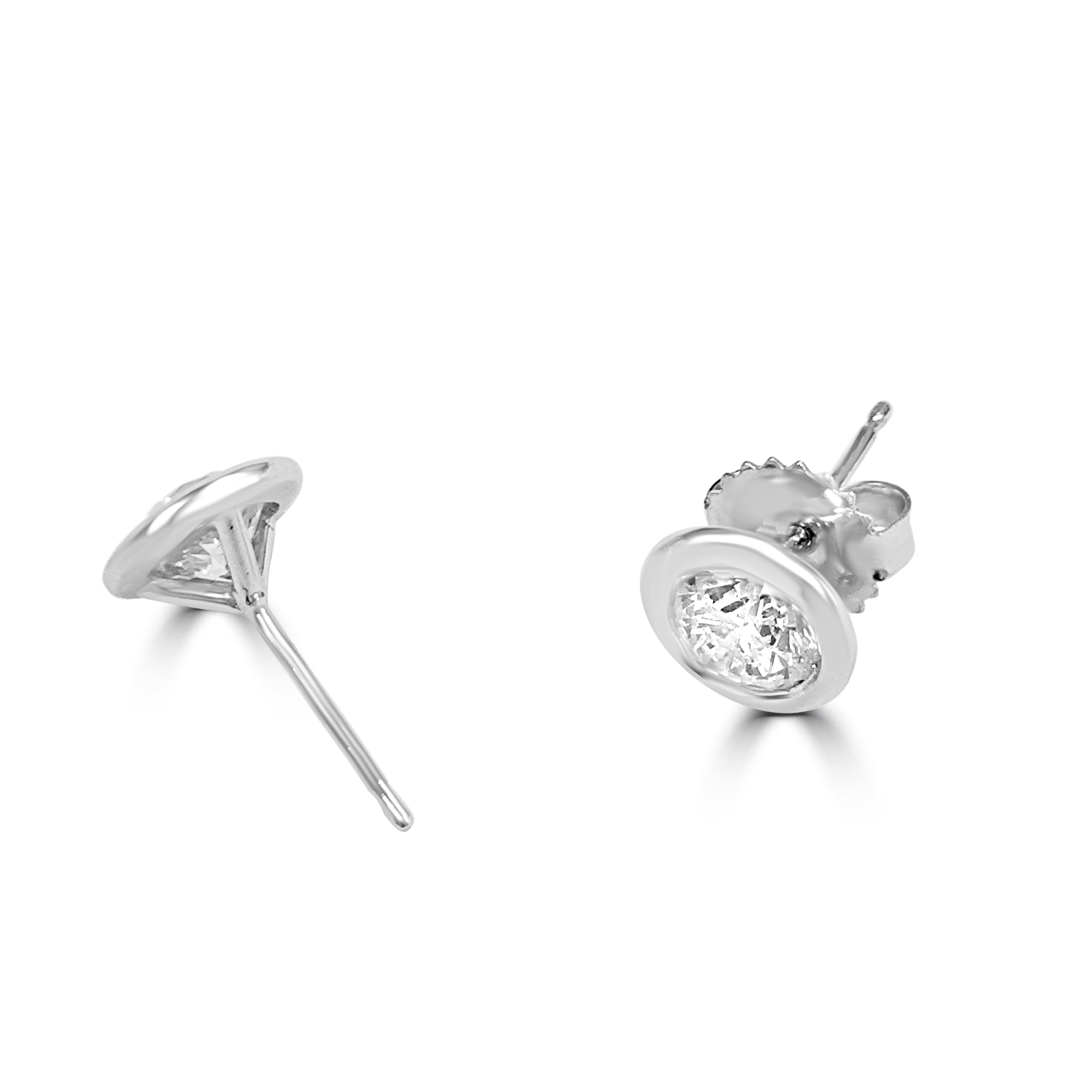 Bezel Diamond studs