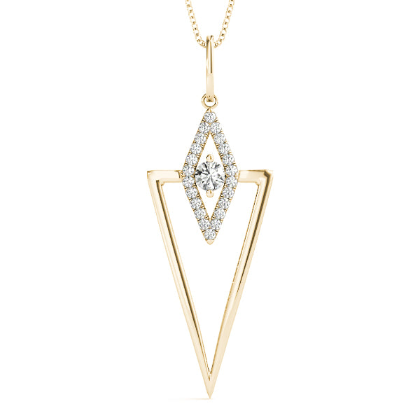 Triangle Diamond Necklace