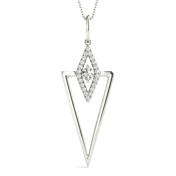 Triangle Diamond Necklace