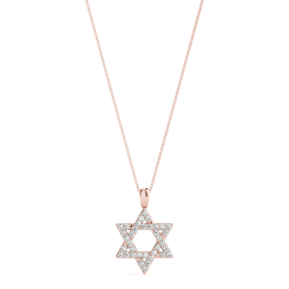 Star Of David with Natural Diamonds