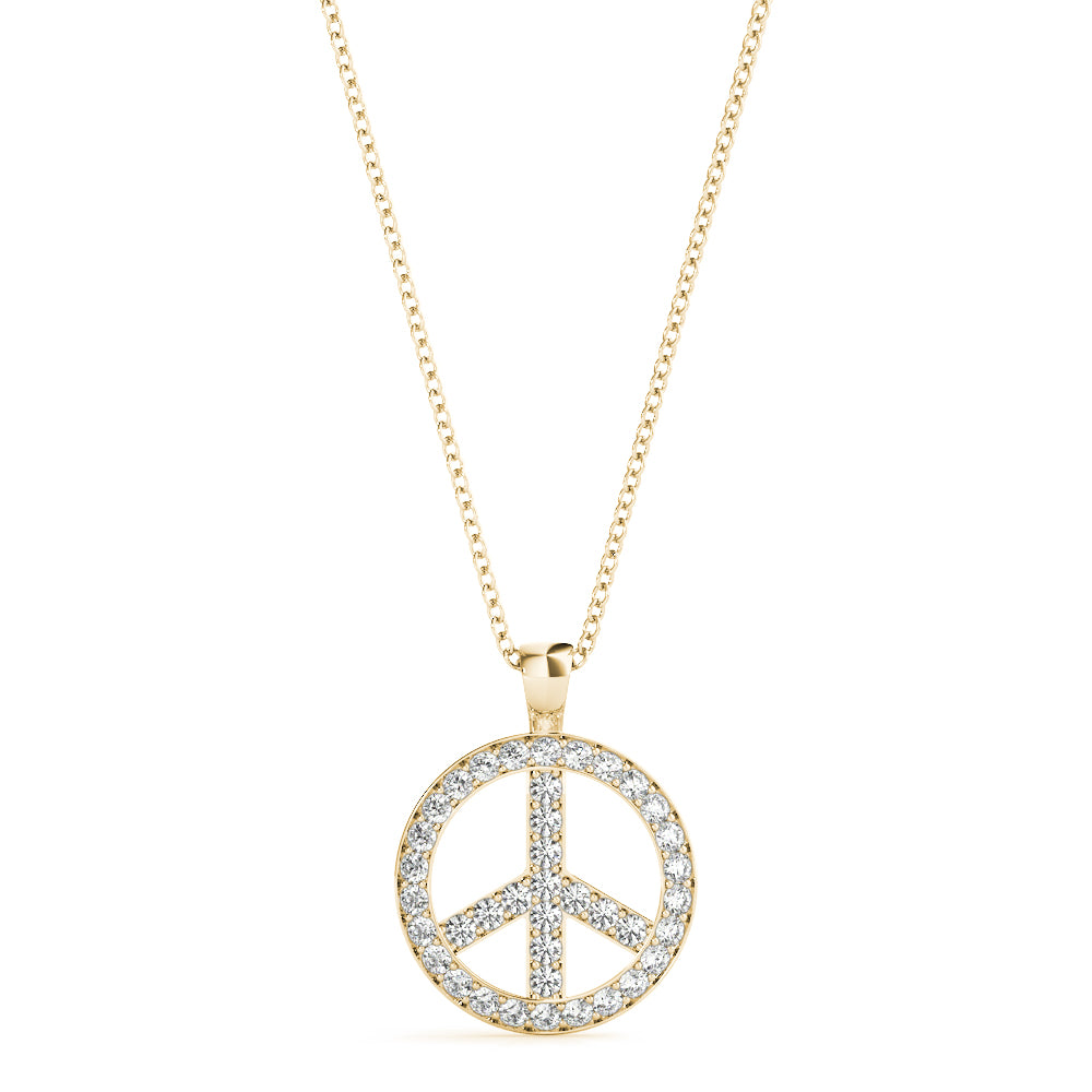 Diamond Peace Pendant