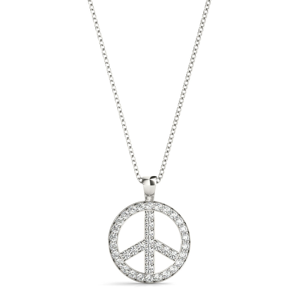 Diamond Peace Pendant