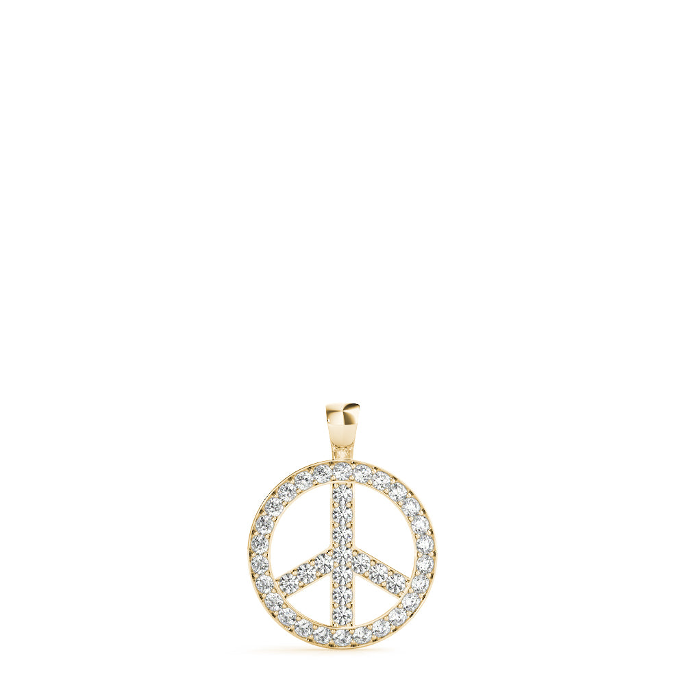 Diamond Peace Pendant