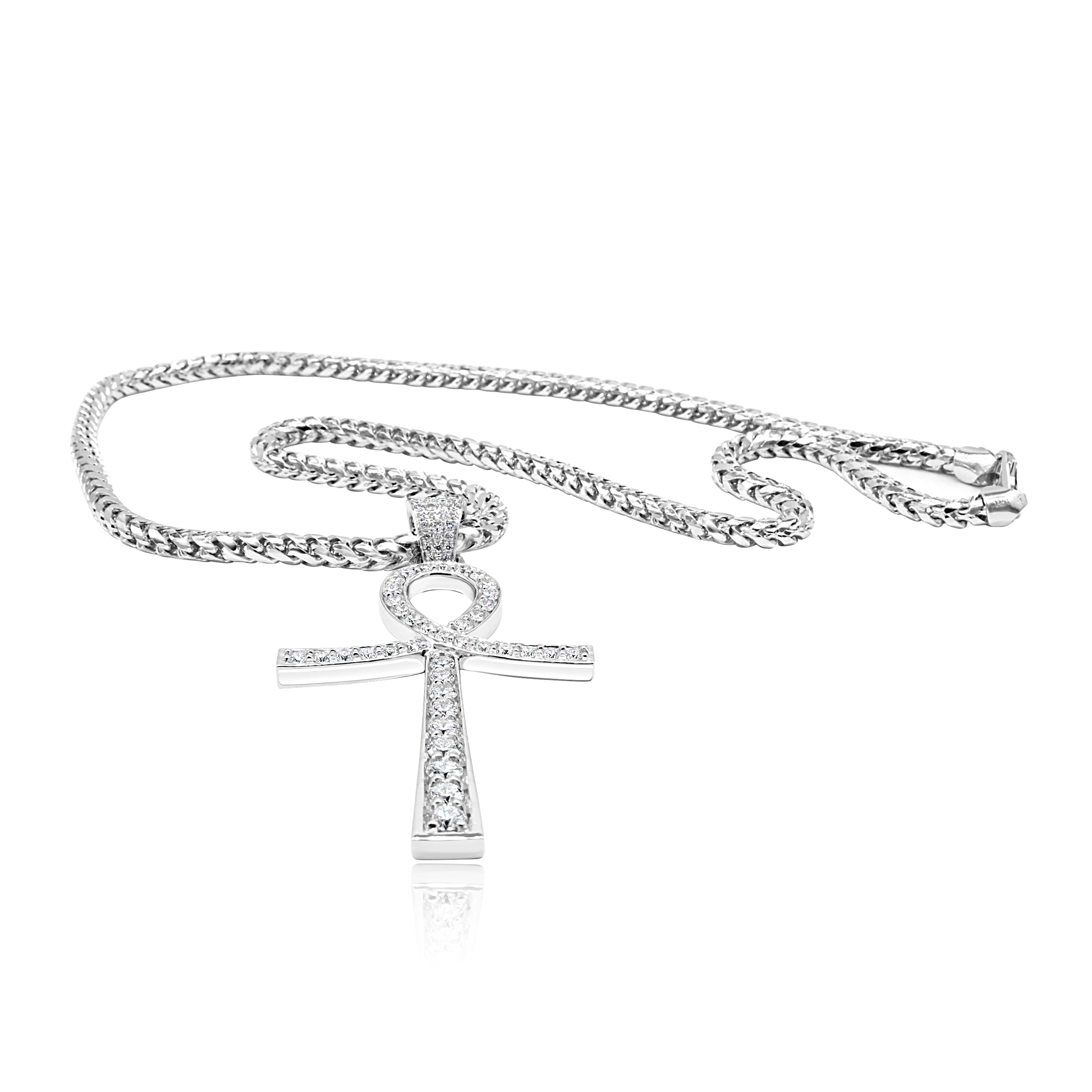 Diamond Ankh Necklace