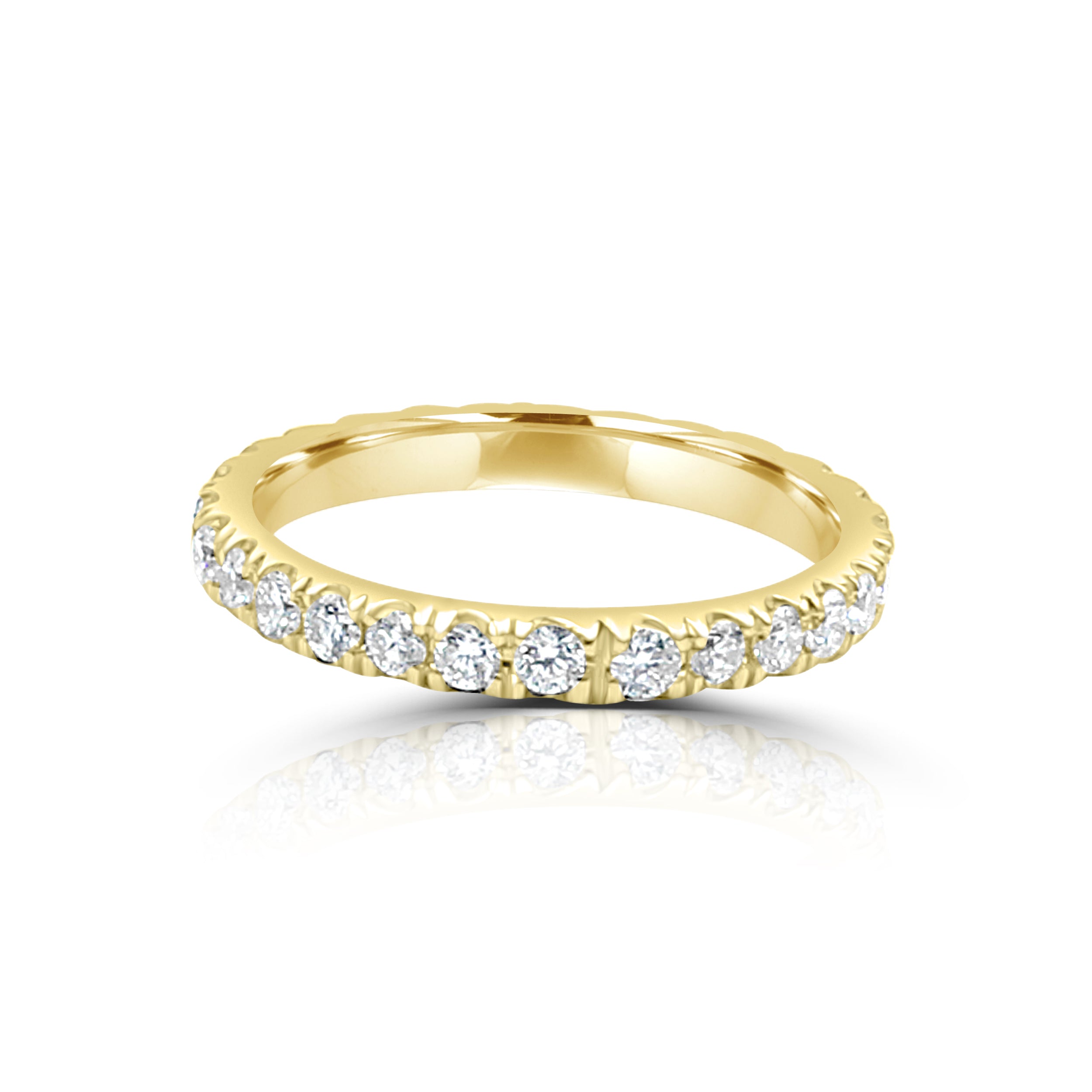 Pave Diamond Eternity Wedding Band