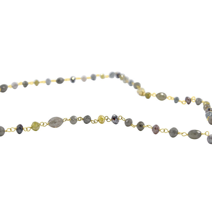 Natural Colored diamond beads in different shapes and sizes