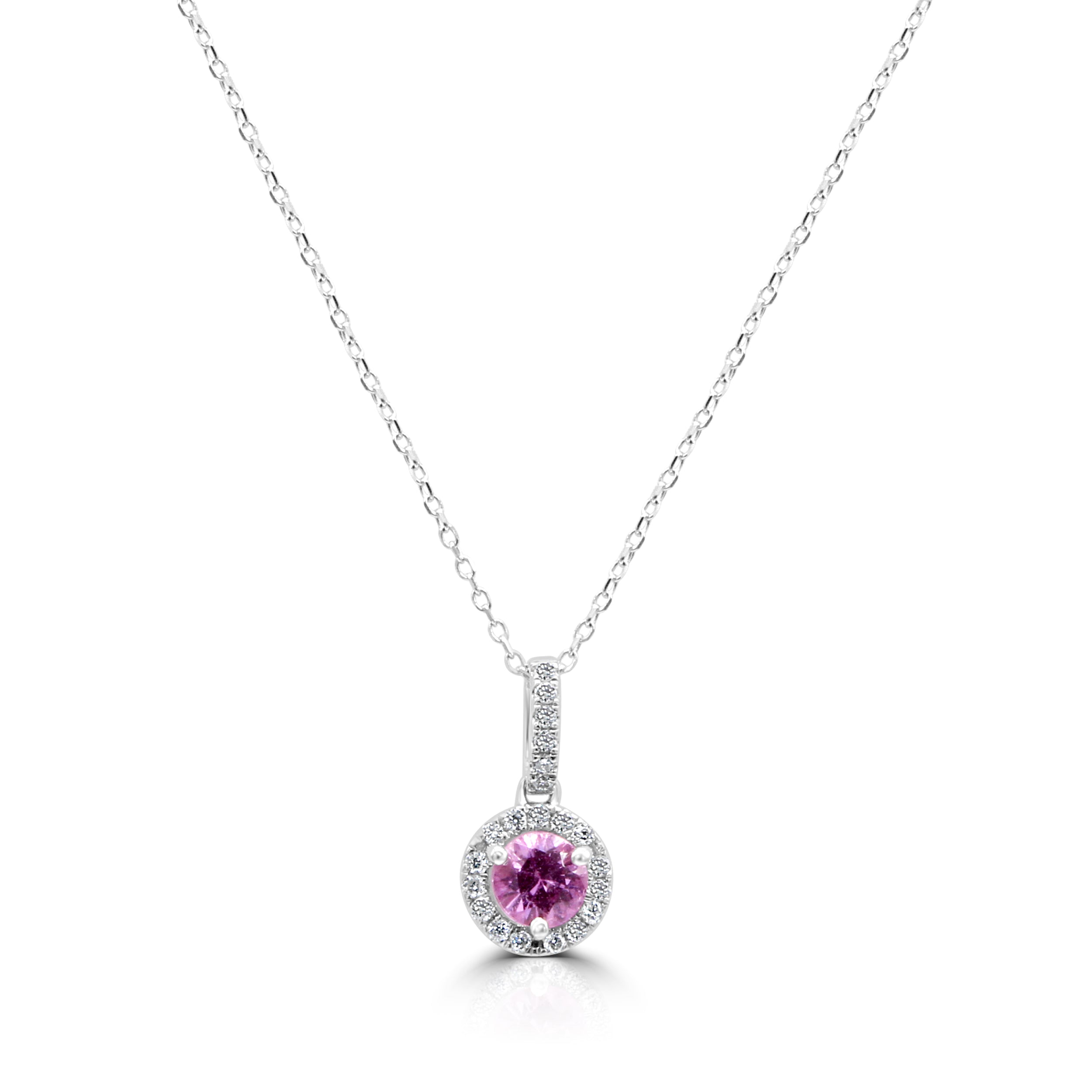 pink sapphire pendent