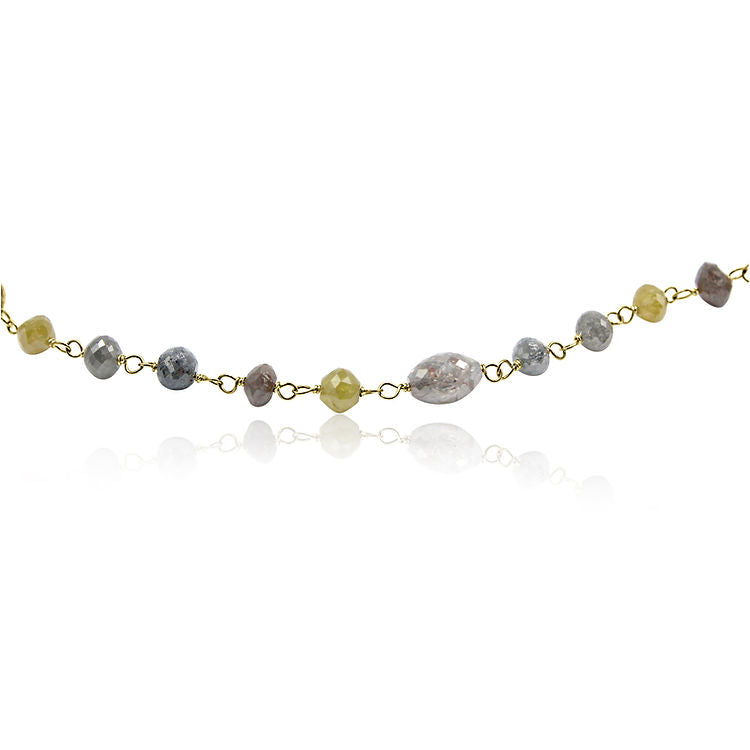 Natural Colored diamond beads in different shapes and sizes