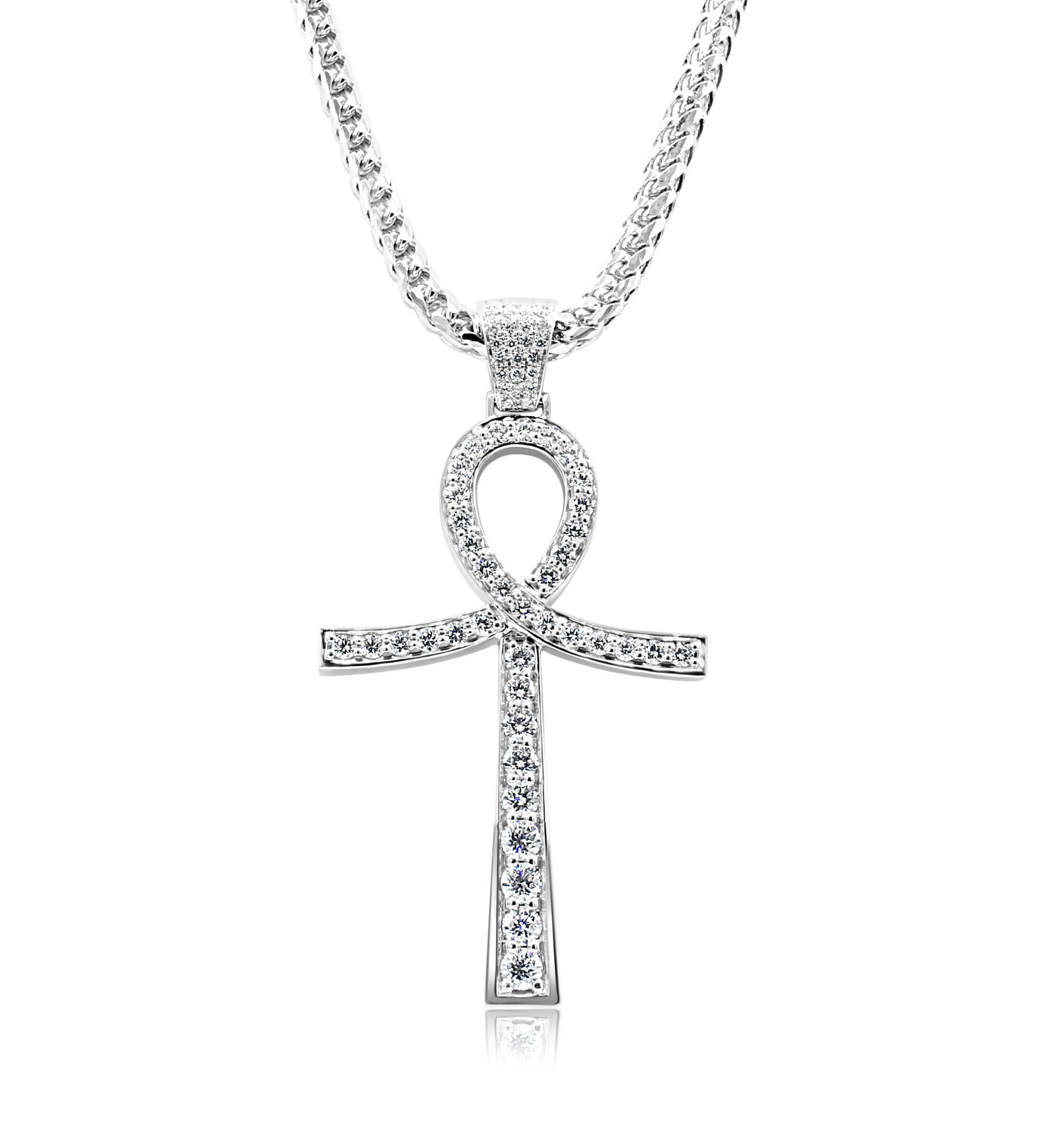 Diamond Ankh Necklace