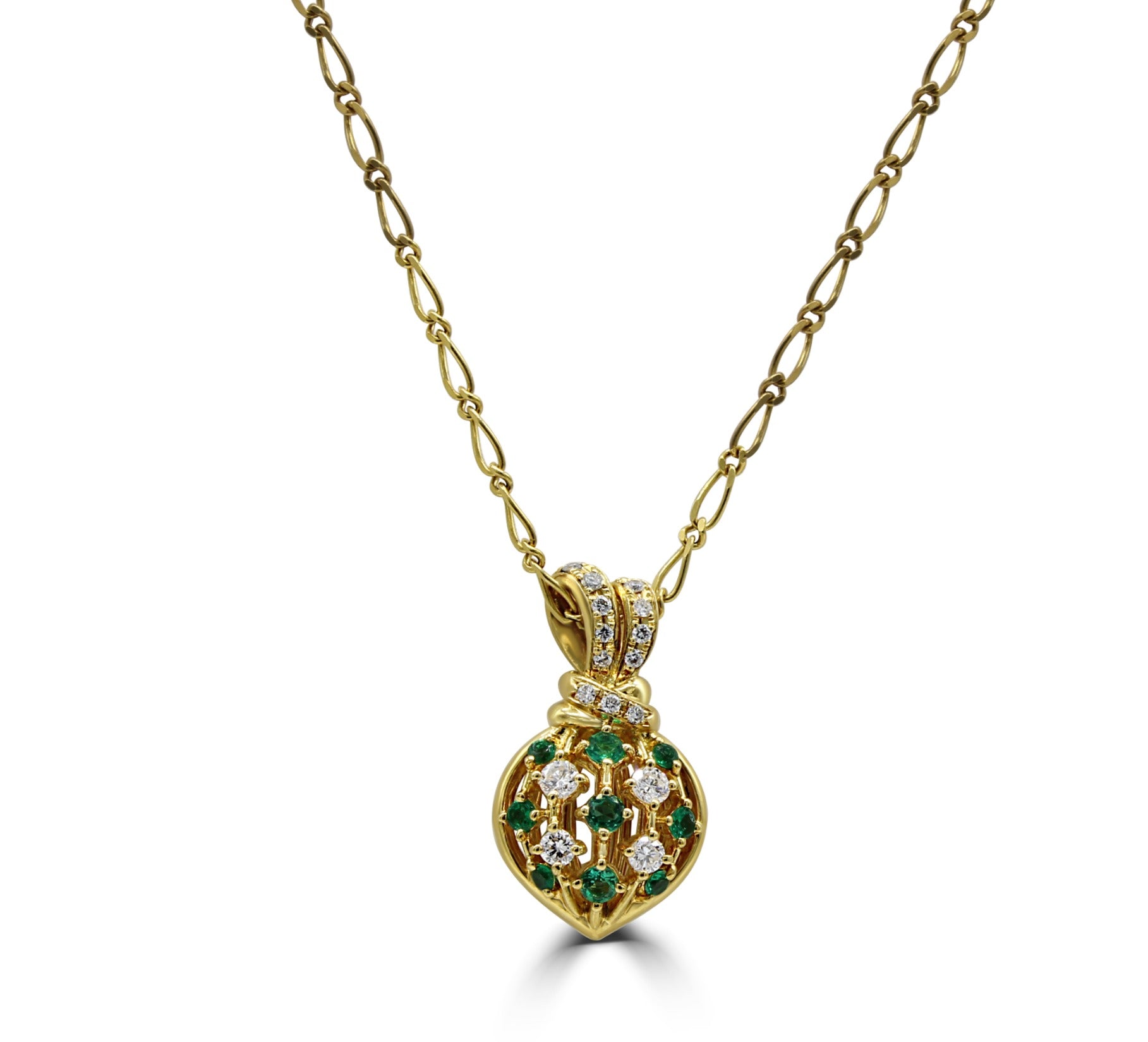 Diamond and Emerald necklace