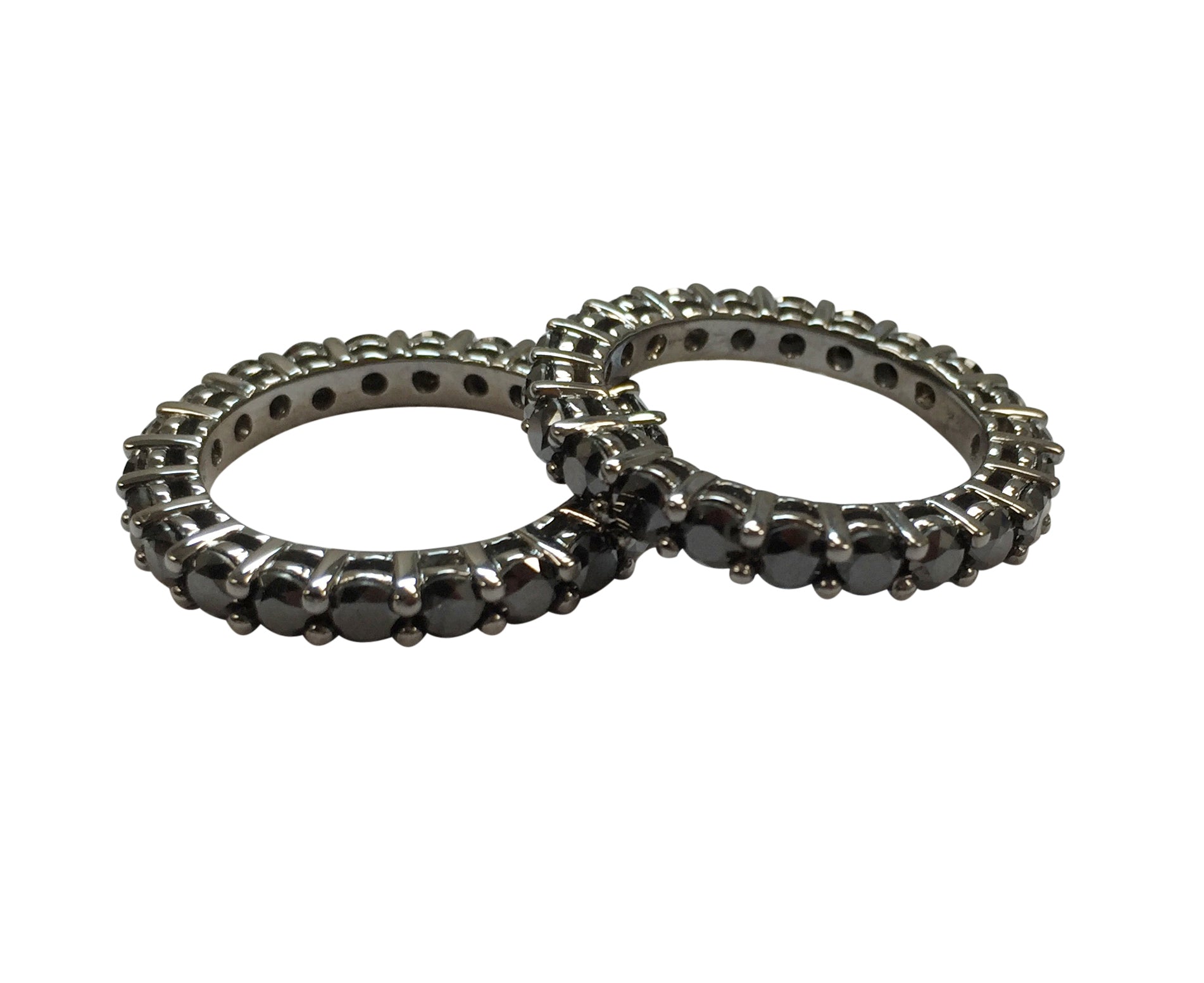 Black diamond eternity bands 